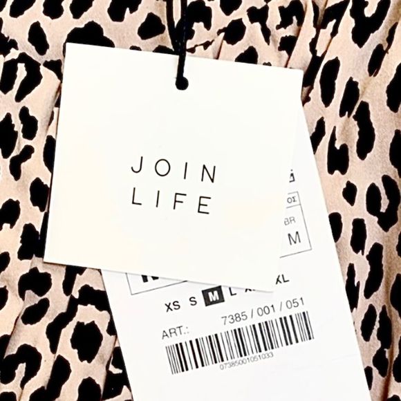 ZARA PUFF LONG SLEEVE LEOPARD CHEETAH CROP PEPLUM BALOON SLEEVE SWEETHEART NECK - Picture 3 of 7